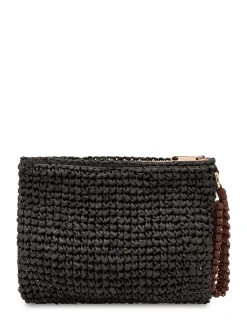 Woven Clutch with Wrist Strap