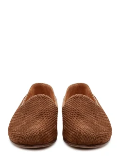 Woven Leather Loafers