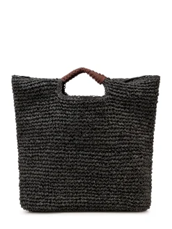 Woven Tote Bag with Integrated Handles