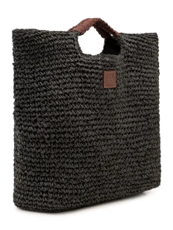 Woven Tote Bag with Integrated Handles