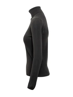 Zanone Black Fine Wool Turtleneck