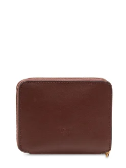 Zip Around Wallet with Front Logo