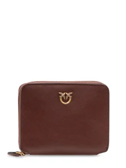 Zip Around Wallet with Front Logo