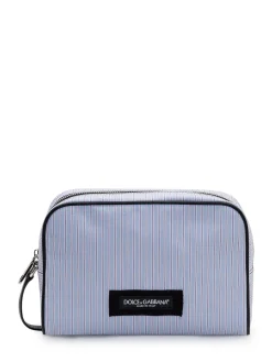 Zip Pouch with Striped Pattern