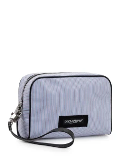 Zip Pouch with Striped Pattern