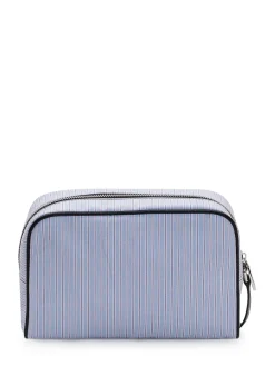 Zip Pouch with Striped Pattern