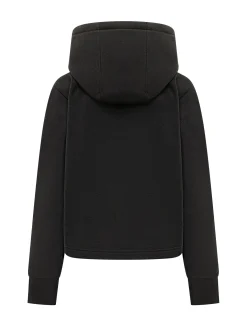 Zip Up Hoodie with Check Detail