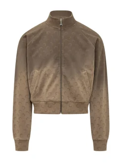 Zip Up Sweatshirt with High Neck
